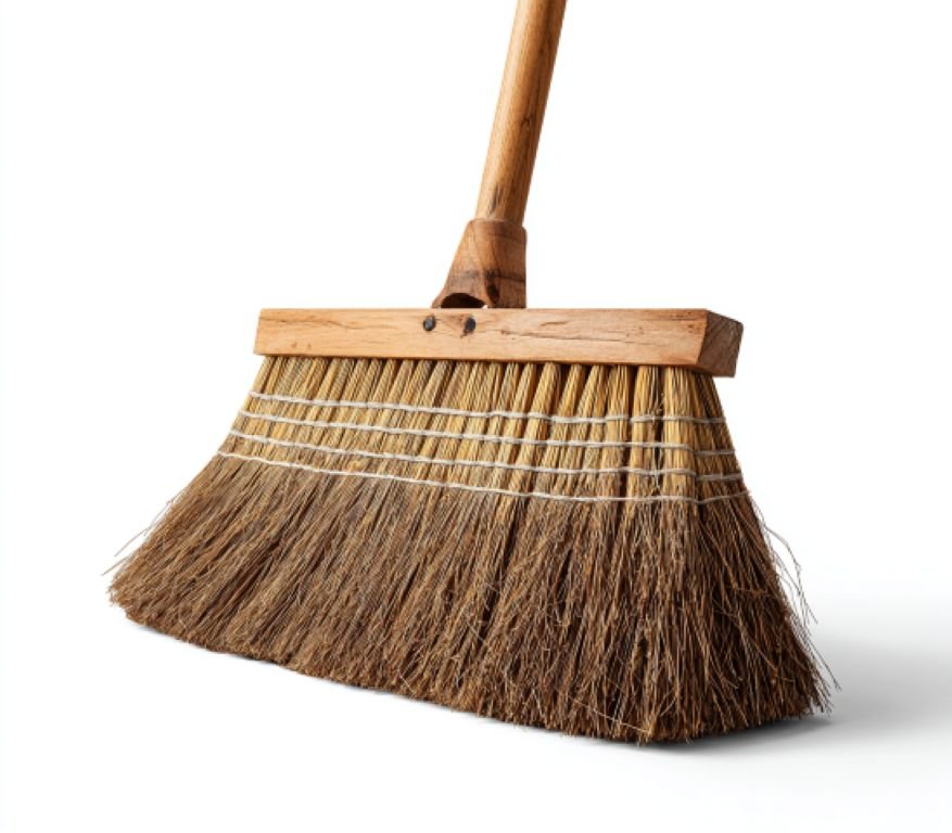 Heavy duty industrial warehouse broom